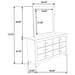 Trenton 6-drawer Bedroom Dresser With Mirror Rustic Cream