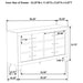 Trenton 6-drawer Bedroom Dresser Rustic Cream
