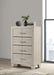 Trenton 4-drawer Bedroom Chest of Drawers Rustic Cream