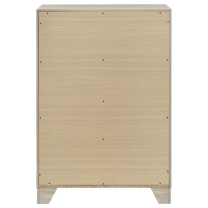 Trenton 4-drawer Bedroom Chest of Drawers Rustic Cream