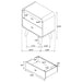 Robyn 5-piece Eastern King Bedroom Set Light Ash