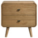 Robyn 2-drawer Nightstand Bedside Table Light Ash