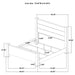 Oakglen 55-inch Eastern King Panel Bed Weathered Oak