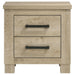 Oakglen 2-drawer Nightstand Bedside Table Weathered Oak
