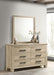 Oakglen 6-drawer Bedroom Dresser and Mirror Weathered Oak