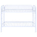 Morgan Metal Twin Over Twin Bunk Bed White
