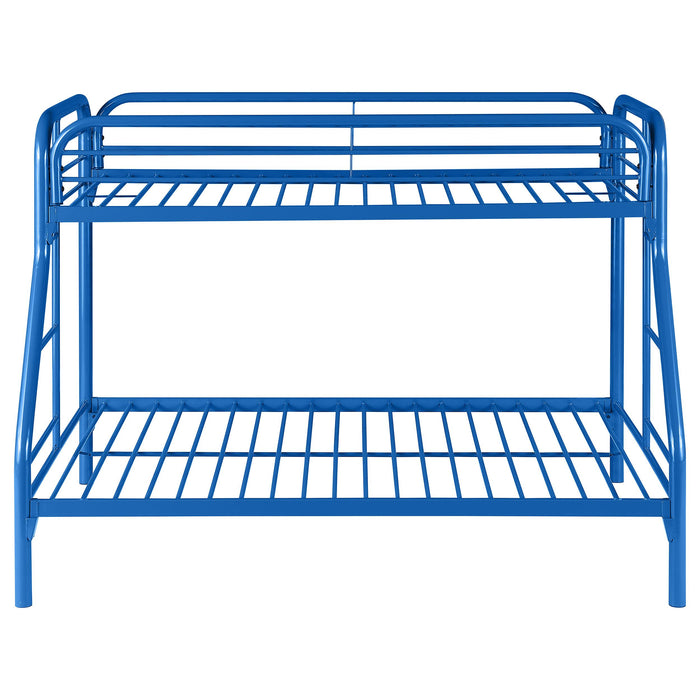 Morgan Metal Twin Over Full Bunk Bed Blue