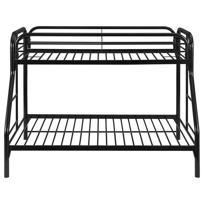 Morgan Metal Twin Over Full Bunk Bed Black