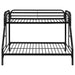 Morgan Metal Twin Over Full Bunk Bed Black