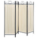 Dove 4-Panel Room Divider Folding Shoji Screen Beige