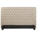 Chloe Upholstered Eastern King Panel Headboard Oatmeal