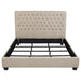 Chloe Upholstered California King Panel Bed Oatmeal