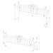Sydney Metal Eastern King Open Frame Bed Brushed Gold