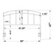 Bryant Metal Queen or Full Open Frame Headboard Black