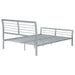 Cooper Metal Full Open Frame Bed Silver
