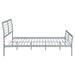 Cooper Metal Full Open Frame Bed Silver