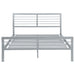 Cooper Metal Queen Open Frame Bed Silver
