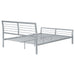 Cooper Metal Queen Open Frame Bed Silver