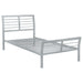 Cooper Metal Twin Open Frame Bed Silver