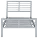 Cooper Metal Twin Open Frame Bed Silver