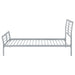 Cooper Metal Twin Open Frame Bed Silver