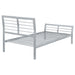 Cooper Metal Twin Open Frame Bed Silver