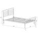 Cooper Metal Twin Open Frame Bed Silver