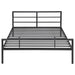 Fisher Metal Full Open Frame Bed Gunmetal