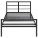 Fisher Metal Twin Open Frame Bed Gunmetal