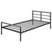 Fisher Metal Twin Open Frame Bed Gunmetal
