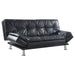 Dilleston Upholstered Tufted Convertible Sofa Bed Black