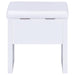 Harvey Vanity Set with Lift-Top Stool White
