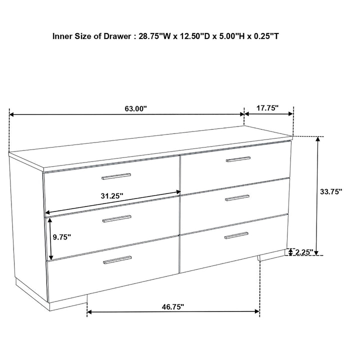 Jeremaine 4-piece Eastern King Bedroom Set White