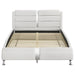 Jeremaine Upholstered Queen Sleigh Bed White