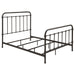 Livingston Metal Full Open Frame Bed Dark Bronze
