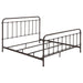 Livingston Metal Eastern King Open Frame Bed Dark Bronze