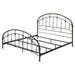 Rowan Metal Eastern King Open Frame Bed Dark Bronze