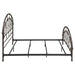 Rowan Metal Eastern King Open Frame Bed Dark Bronze