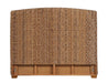Laughton Woven Banana Leaf Queen Panel Headboard Amber