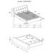 Fenbrook Upholstered California King Storage Panel Bed Grey