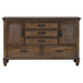 Devon 4-piece Eastern King Bedroom Set Beige and Oak