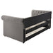 Kepner Upholstered Twin Daybed with Trundle Grey