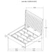 Camille Upholstered Eastern King Panel Bed Grey