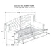 Scarlett Upholstered Twin Daybed with Trundle Grey