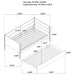 Calinda Wood Twin Daybed With Trundle Natural