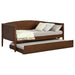 Bozeman Wood Twin Daybed With Trundle Medium Walnut