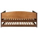 Bozeman Wood Twin Daybed With Trundle Medium Walnut