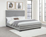 Patricia 58-inch Boucle Upholstered California King Bed Grey