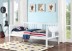 Bethany Wood Twin Daybed with Drop-down Tables White