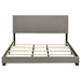 Dorian Fabric Upholstered Eastern King Panel Bed Taupe